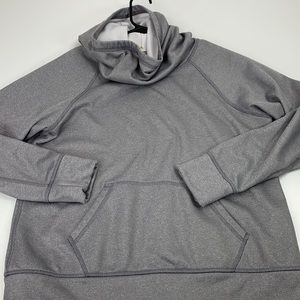 Lucy Activewear Women's Grey Hooded Pullover Sweatshirt Size Medium
